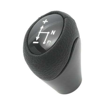Unique Bargains Gear Shifter Knob for Smart Fortwo 450/451 1998-2014, Faux Leather Black Automatic Stick Shifter Knob