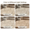 thumbnail image 7 of ODIKA 8'x10' Brown Beige Geometric Design Washable Area Rug Modern Abstract Patterns with Natural Flair for Living Room, Under Sectional, Family , Durable, Non-Slip, 7 of 7