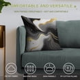 thumbnail image 4 of Black White And Gold Marble Pillow Covers,Black White And Gold Marble Throw Pillow Covers 18"×18" ,Living Room Sofa Couch Pillow Covers,Decorative Pillow Covers, 4 of 7