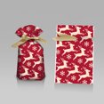 thumbnail image 3 of Bolsa de dulces de Feliz Navidad, bolsa de regalo de Papá Noel, bolsa con cordón de copo de nieve, decoraciones navideñas para el hogar, regalos de Año Nuevo 2022, 3 of 5