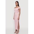 thumbnail image 3 of Women's Seashell Metallic Detail Side Slit Maxi Dress, 3 of 4