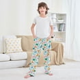 thumbnail image 6 of Butterfly Flowers Leaves Pajama Pants Soft and Lightweight Elastic Waistband Pajama Pants, 6 of 8