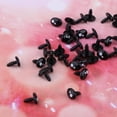 thumbnail image 3 of 100 piezas CUTICAT plástico negro Ojos de seguridad accesorios de bricolaje 12 mm, 3 of 8