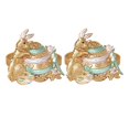 thumbnail image 5 of Elegant Bunny Napkin Rings Reusable Serviette Holders for Easter, Family Dinners, and Gatherings Cute Rabbit Design, Easy to Clean, 5 of 5