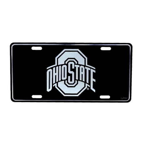 THE Ohio State University Black Mirrored License Plate OSU Buckeyes Car Auto (The Best Cal State Universities)