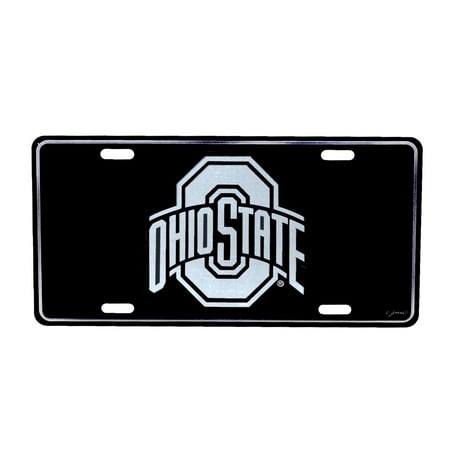 THE Ohio State University Black Mirrored License Plate OSU Buckeyes Car Auto (The Best Cal State Universities)