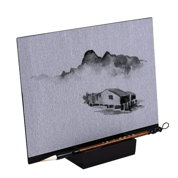 DEBGFS Reusable Buddha Board Artist Board Paint with Water Brush & Stand Release Pressure Relaxation Meditation Art Mindfulness Relaxing Gift for Children Students Teenagers Adults D