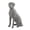 Gray Indoor Outdoor Solid Dog Animals 16" x 9" x 26", variant on DecMode 6" Indoor Outdoor Dog Garden Sculpture