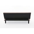thumbnail image 6 of Futon Sofa Bed, Convertible Sleeper Couch with Adjustable Backrest, Modern Tufted Upholstered Couch without Armrest, for Studio, Bedroom, Office, Apartment, Baby Pink, 6 of 7