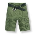 thumbnail image 2 of cfhntfmh Cargo Shorts for Men Cotton Mid Waisted Outdoor Hiking Shorts Summer Loose Wide Leg Work Shorts with Pockets, 2 of 4