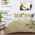 thumbnail image 5 of Retro Water Ink Painting Queen Size Comforter Set, Chinese Painting Spring Plant Bedding for All Seasons, 4 Pcs Bed Set, 1Quiltcover (90"x92") ,1Sheet(94"x116"), 2Pillowcases (30"x20"), 5 of 9