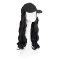 thumbnail image 1 of 18" Long Curly Baseball Hat with Hair Cap Wig Full Wigs, 1 of 5