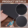 thumbnail image 5 of Plastic Corrugated Sheets Pads for DIY Crafts Model Building Rectangle Black 280x215x3mm, 5 of 9