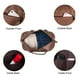thumbnail image 5 of Bolsa de viaje de piel Seyfocnia impermeable con funda para zapatos, color marrón, 5 of 7