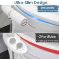 thumbnail image 4 of Tolilet Bidet Attachment Self-Cleaning Dual Nozzles, Ultra-Slim Toilet Seat Bidet for Frontal & Rear Wash, Adjustable Water Pressure, 4 of 8
