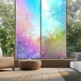 thumbnail image 6 of Holographic Clear Window Film Iridescent Dichroic Vinyl Decorative Glass Sticker Self-Adhesive Rainbow Cellophane DIY Home Decor, 6 of 8