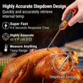 thumbnail image 3 of ThermoPro Digital Instant Read Meat Thermometer for Grilling Cooking Food Candy Thermometer For BBQ Smoker Grill Smoker Oil Fry Kitchen Thermometer with Backlit, 3 of 7
