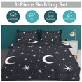 thumbnail image 2 of Moon And Star Print Duvet Cover Set Themed Multicolor Polyester Bedding Set for Bedroom Decoration, 2 of 6
