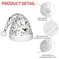 thumbnail image 4 of Haiem Cute Cat Pattern Santa Hat Confortable Velvet Christmas Hat for Christmas Party Favors Fit for Adults and Kids, 4 of 6