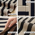 thumbnail image 3 of Rustaa Tapis Intérieur Extérieur 3x5 Tapis de Porte d'Entrée Extérieur Tapis de Bienvenue en Coton Extérieur Tapis Superposé Style Ferme Lavable à Rayures Tapis Extérieurs pour Entrée, 3 of 8