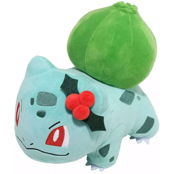 Pokemon 2024 Holiday Bulbasaur Plush (Mistletoe)
