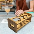 thumbnail image 4 of Liho Cocktail Shaker Wooden Rack Bamboo Shake Rack Bar Bottle Rack Wedding Display Stand Gift Kitchen Stable Multifunction Barware Drinkware Set A605, 4 of 7