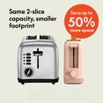 thumbnail image 2 of 4 Slice Slim Toaster, Fits-anywhere™ Kitchenware, 6 Setting Shade Control with Reheat & Cancel Buttons, Fits Sourdough, 10” Long Slot, Anti Jam & Auto Shutoff, 900 Watt, Oatmilk, 2 of 10