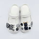 thumbnail image 2 of Linda pajarita negra a cuadros con flor de zapato extraíble (zapatos no incluidos), 2 of 5
