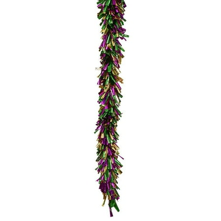 Vickerman 23521 - 8.5' x 8" Mardi Gras Christmas Garland (L116256)