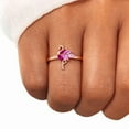thumbnail image 6 of Pink Flamingo Ring, Sterling Silver Bird Ring, Dainty Statement Ring, Tropical Bird pink topaz and sapphire Ring, Animal Lover Gift, 6 of 6