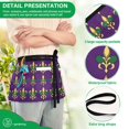thumbnail image 4 of Yayeee Waist Apron with Pockets for Cooking Waterproof Half Server Aprons, Gold and Green Floral Pattern, 4 of 7