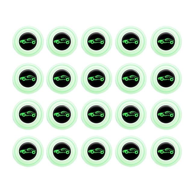 20 Pcs Car Door Shock Absorber, Door Side Anti-collision Protection Sticker, Silicone Cushioning Shock-absorbing Anti-collision Luminous Rubber Pad, Waterproof Accessory
