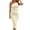 a-Beige522170, variant on Womens Elegant Solid Color One Shoulder Midi Dress With Ruched Detailing Form Fitting Bodycon Silhouette For Parties Evening Events Lightweight Dress