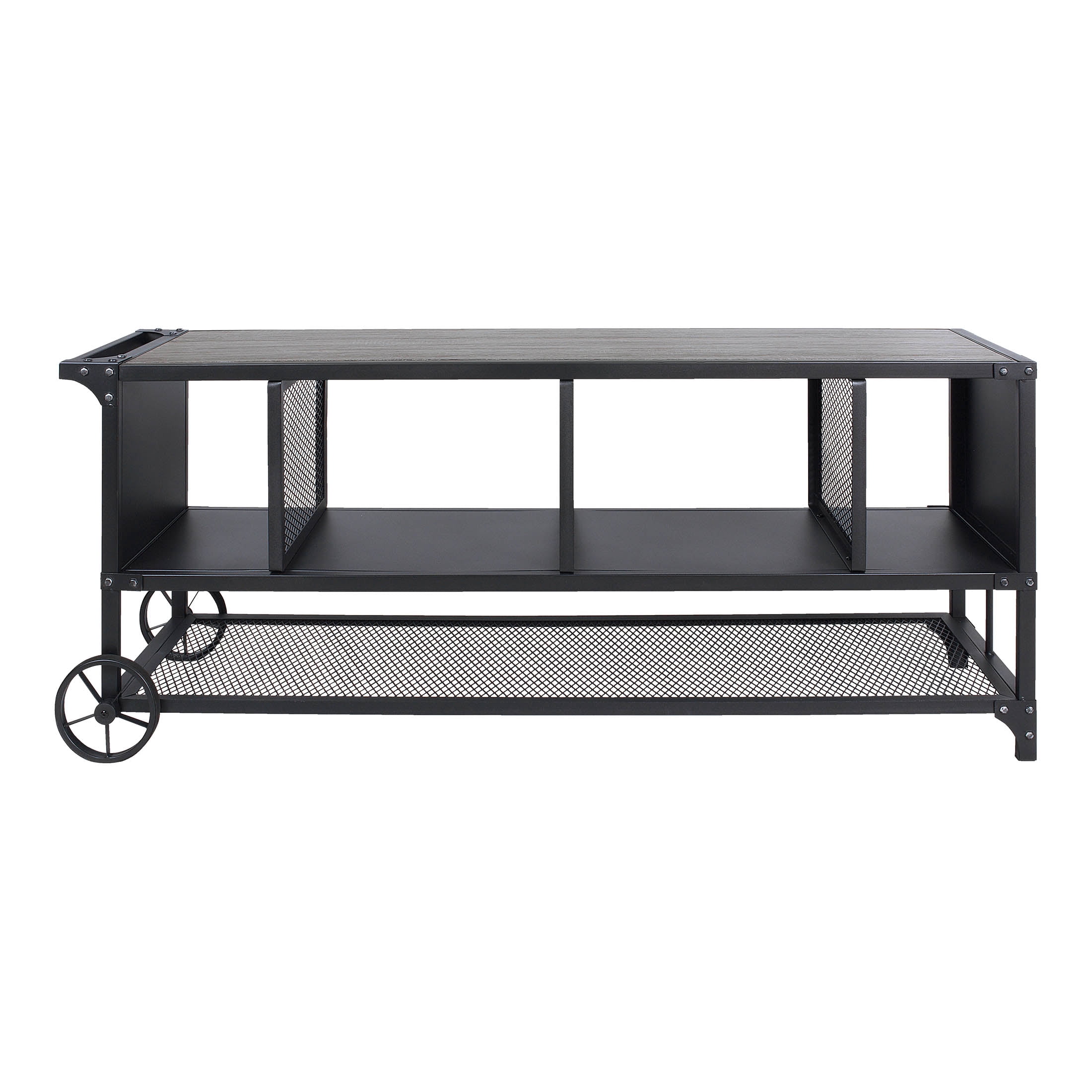 Furniture of America Asher TV Stand for TVs up to 76", Gray