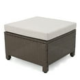 thumbnail image 3 of GDF Studio Raleigh Outdoor 5 Piece L-Shape Wicker Sectional W/ Cushions, Gray, 3 of 16