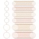 thumbnail image 1 of Uxcell 120 Pcs Aros para Pendientes para Hacer Joyería, 20/25/35 Aros de Alambre Delgado para Suministros de Hacer Pendientes Chapados Ligeros para DIY Ear Lockets, Oro Rosa/Oro Oscuro, 1 of 6