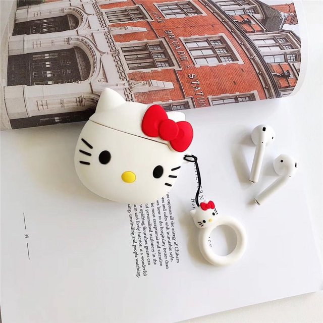 Funda de hello kitty para Airpods 2023 pro max, funda protectora de silicona inalámbrica con Bluetooth para auriculares Apple, novedad de 2023