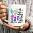 thumbnail image 3 of Elegant Decorative 11oz Ceramic Mug Funny Coffee Cups Cappuccino Mug Colorful Gift for Family Guests Coffee Cocoa Tea  Latte Kitchen, Dishwasher Microwave Safe, 3 of 4