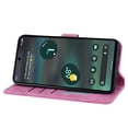 thumbnail image 4 of SaniMore Magnetic Wallet Case for Google Pixel 6A [RFID Blocking] Card Holder, Cartoon Embossing PU Leather Kickstand & Wrist Strap Shockproof Shell for Google Pixel 6A Girls Women, Rose, 4 of 6