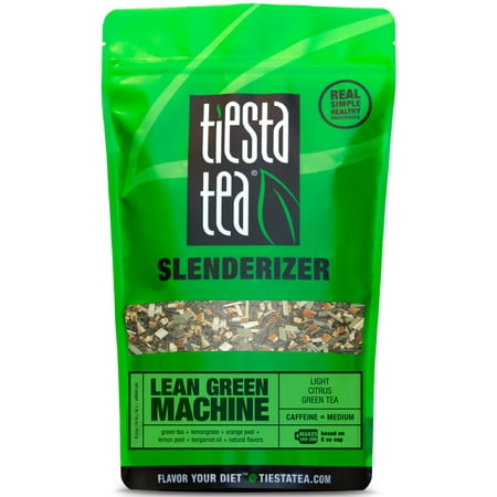 Loose 1 Lb - Tiesta Tea Slenderizer, Lean Green Machine, Loose Leaf Green Tea Blend, Medium Caffeine, 1 Lb Bulk Bag