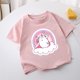 thumbnail image 3 of Pusheens-Camiseta de verano para niña, ropa para niño, Tops de manga corta de dibujos animados, camisetas suaves para bebé, camiseta Kawaii, ropa para niños, regalo, 3 of 5