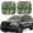 Succulents, variant on Naloa Sushi 2 Piece Foldable Car Sun Shades, Car Windshield Sunshade, Front Window Sunshade for Car, Truck, SUV - Small