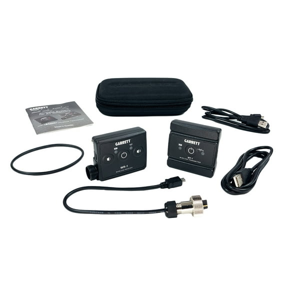 Garrett Z-Lynk Wireless System 2-pin headphone jack AT Transmiter and Receiver