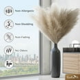 thumbnail image 6 of Faux Pampas Grass Bouquet (18 Branches/Stem) 6 Stems, 43” Tall Fluffy Toasted Wheat Boho Decor by EcoEarth, 6 of 6
