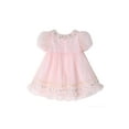 thumbnail image 2 of famuka Baby Girl Princess Dress Toddler Summer Puff Sleeve Tulle Dress Little Kid Floral Casual Dress, 2 of 10