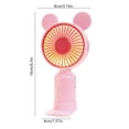 thumbnail image 2 of Portable Fan Rechargeable Mini Usb Handheld Fan with Base 3 Wind Speed Settings Compact for Outdoor Travel and Student Use, 2 of 8