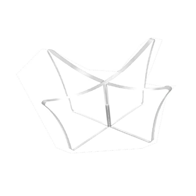 S SERENABLE Acrylic Basketball Stand Multifunction Ball Stand for Basketball Soccer Home clear