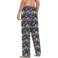 thumbnail image 6 of Skull Love Hearts Pajama Pants Mens Lounge Pants Super Soft Men Pajama Bottoms, 6 of 7