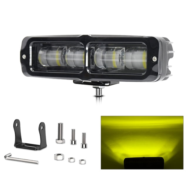 1 unidad de luz de trabajo LED de 6000K y 6 pulgadas para coche o vehículo.