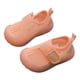 thumbnail image 1 of Zapatos para primeros pasos para niños pequeños, seguros, antideslizantes, suela suave, malla transpirable, sin cordones para bebé, para el hogar, dormitorio, rosa, 20, tamaño UE (5,3 pulgadas), 1 of 12